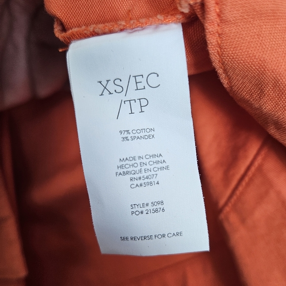 CAbi Orange Tiger Lily Swing Resort Jacket Size XS - Picture 9 of 9